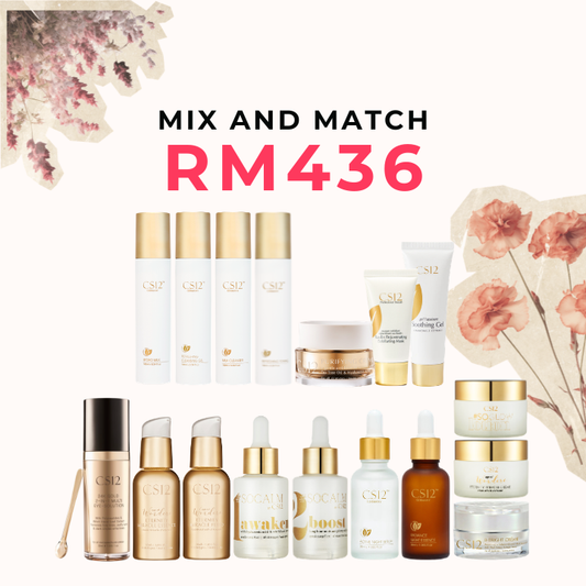 CS12 Mother’s Day 2026 Mix & Match Set RM436 | Repair, Brightening & Hydrating Skincare Bundle