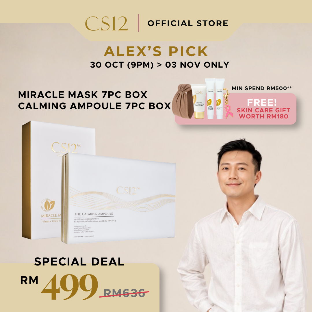 [ALEX GROUP BUY] CS12 Intensive Calming Ritual | 7 Calming Ampoules + 7 Miracle Masks